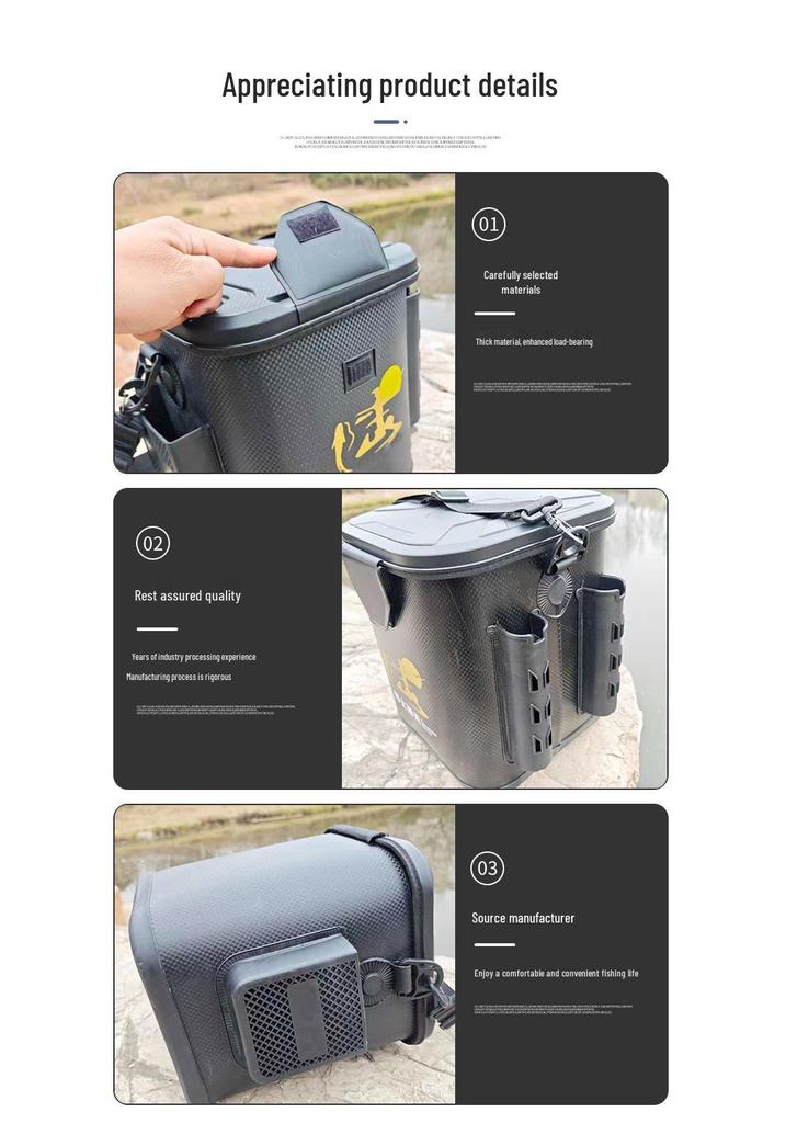 Foldable EVA Fishing & Live Fish Bucket - Portable Outdoor Gear Supplies