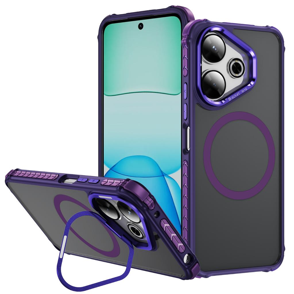 For Redmi Phone Case Magnetic Suction Ultra-thin Anti Drop Heat Dissipation Cool Phone Case Skin Feel Bracket Phone Case