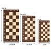 Faltbares tragbares Holz-Brettspiel-Set: Schach, Backgammon, Dame - Lernspielzeug.