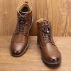 Retro Boots Men Brand  Fashion Comfortable Boots Leather