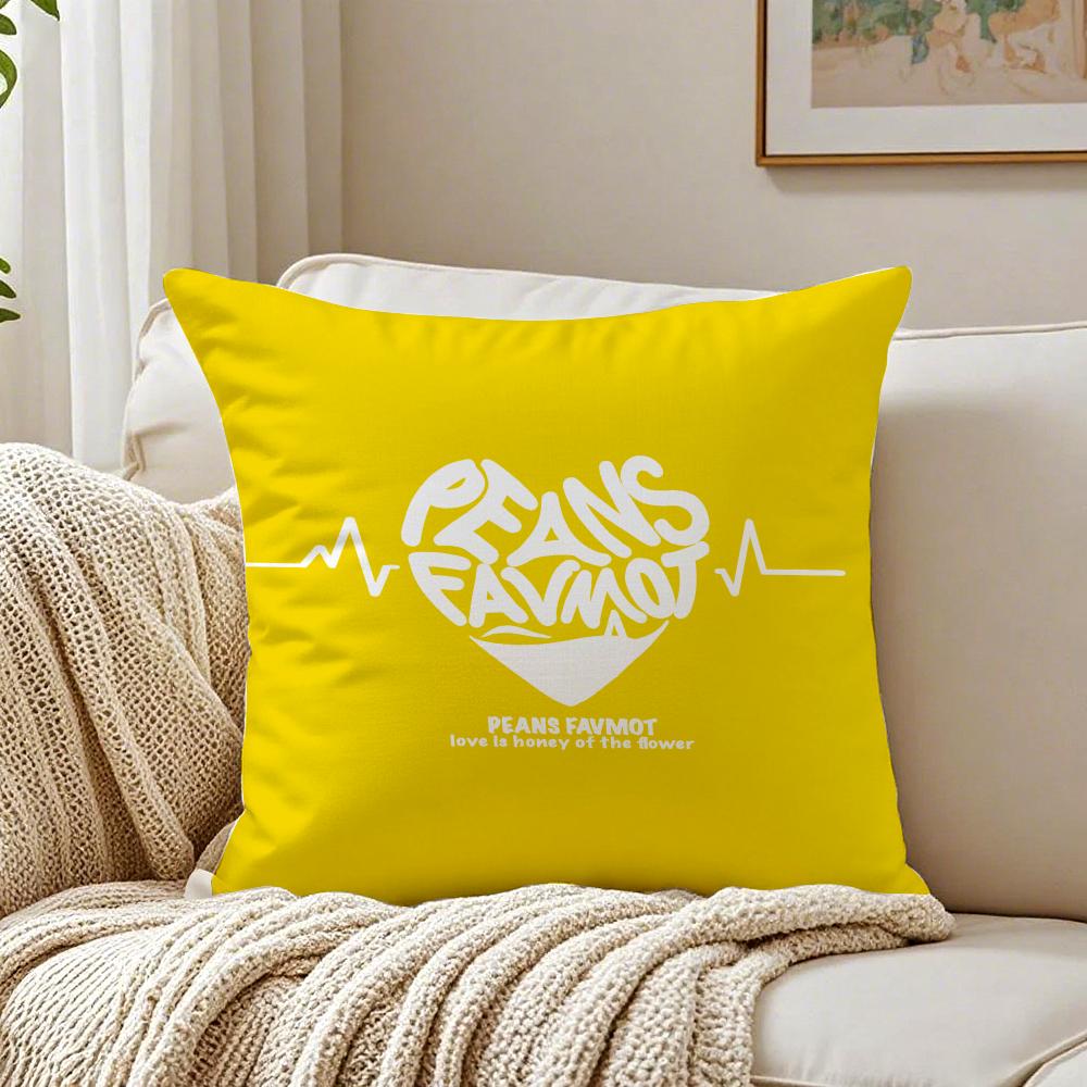 Creative Cute Art love letters Cushion Cover Pillowcase Antidustmite living Room Sofa Decor Cushion Room