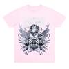 Hazbin Hotel Adam Angel Heavy Metal Gothic T-Shirt, Unisex Vivziepop Fan Streetwear Tee, 100% Cotton Casual Short Sleeve Top