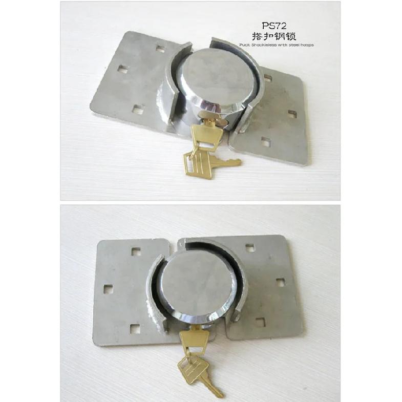 Hidden Shackle Padlock and Hasp Includes Bolts-Heavy Duty RV or Van Lock-Vending Machines and Storage Building