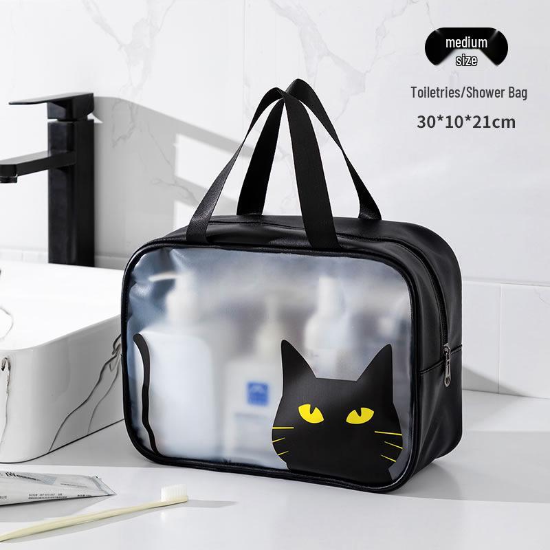 Borsa da Toilette e Trucco Portatile di Grande Capacità per Esterno, Spiaggia, Yoga e Fitness con Separazione Umido-Secco