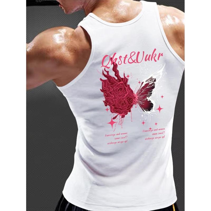 

Men s Bodybuilding Gym Tank, Muscle-Baring Sleeveless, Sweat-Absorbent, Weightlifting & Training XXL чорний