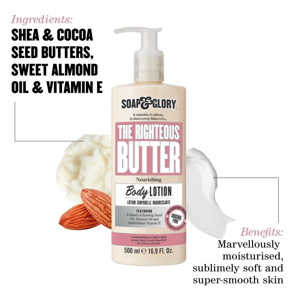 Soap   Glory Original Pink The Righteous Butter Feuchtigkeitsspendende Körperlotion 16,2 oz