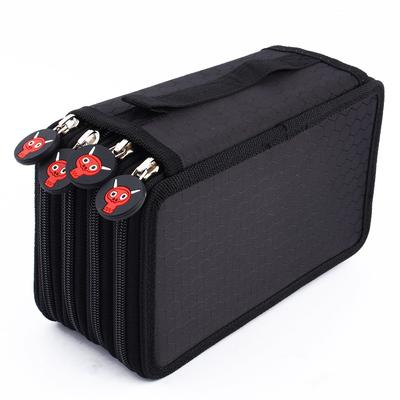 1pcs Multilayer Design Colored Pencil Case 72 Slots Pen Organizer Case Pencil Pen Bag  For Artists