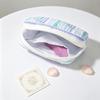 Striped Cosmetic Pouch Cotton Mini Zipper Organizer New Travel Coin Purse
