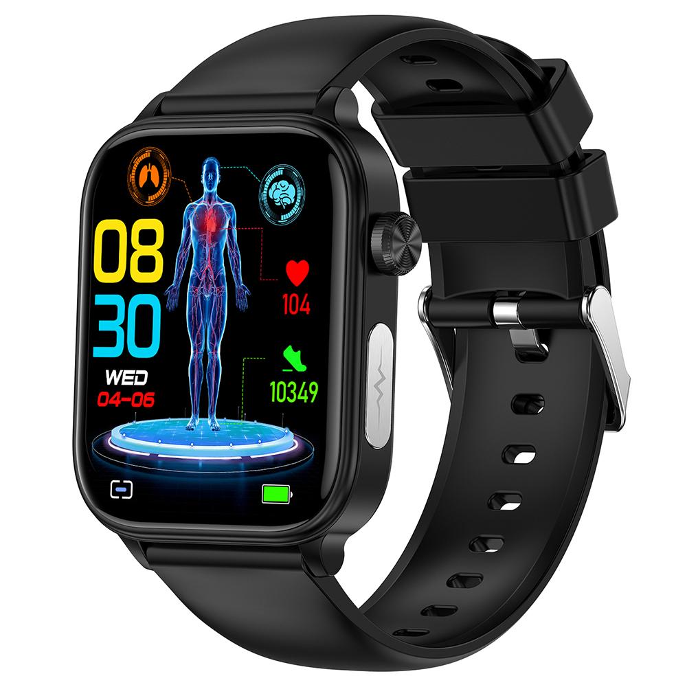 

ET570 1.96 Smart Watch Bluetooth Call Heart Rate Fitness Tracker with Silicone Strap