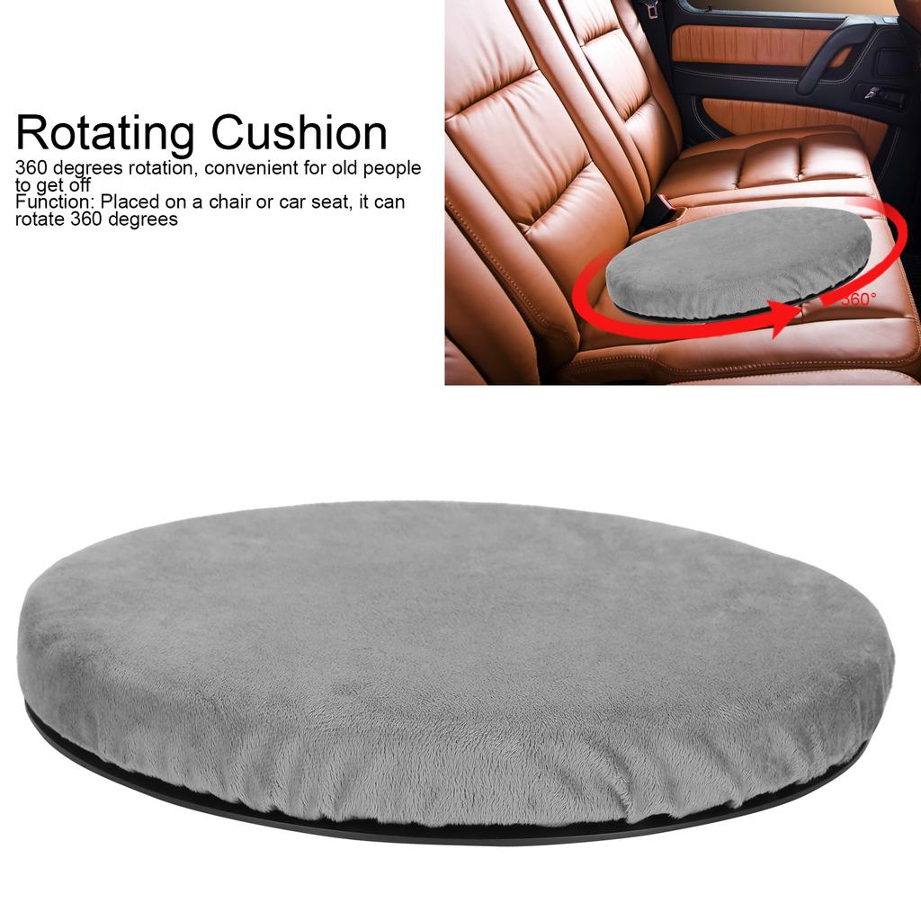 Rotating Cushion 360 Degrees Rotational AntiSlip Cushion Pad for Car Home Chair