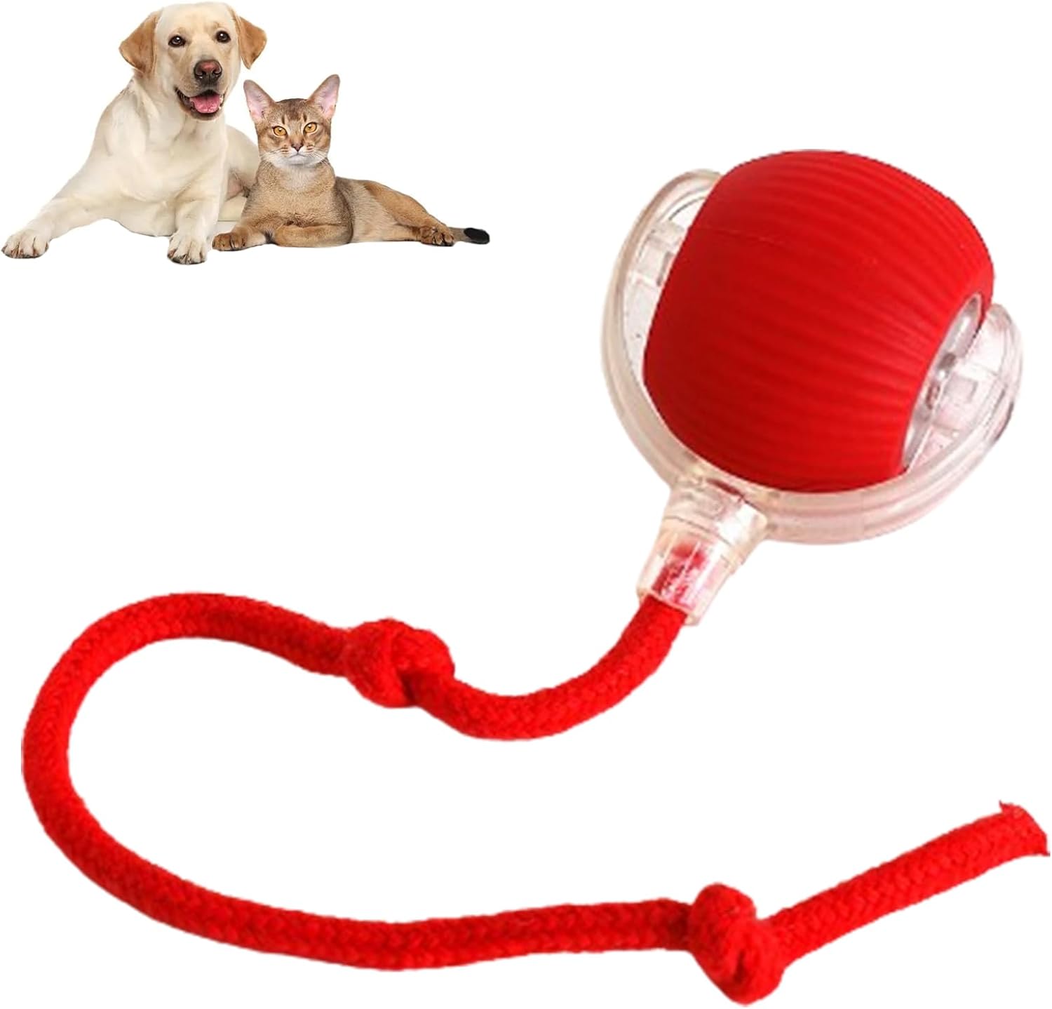 

Катящийся шарик Chewie Ball для собак Chewie Doggie Ball Интерактивная игрушка-мяч для собак Интерактивная игрушка-мяч для кошек, 360° умный автоматический катящийся шарик для домашних животных