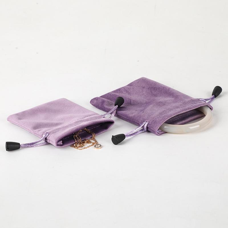 Luxury Velvet Drawstring Jewelry Pouch - Dustproof Storage for Accessories & Phones