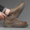 Mens Winter Warm Thickened Leather Martin Boots
