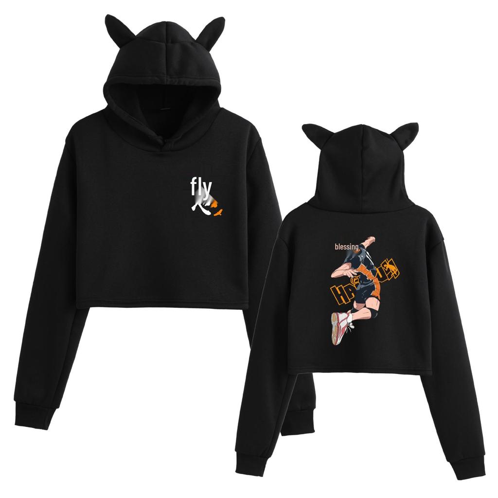 Haikyuu!! Anime Unisex Long Sleeve Hoodie for Youth