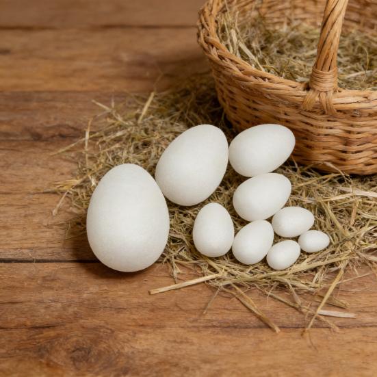 20 Bucăți Ouă de Paște din Spumă pentru Meșteșuguri Albe Goale Ouă de Pictat DIY pentru Proiecte Artistice ale Copiilor Activități Școlare Meșteșuguri de Sărbătoarea Paștelui Realizare