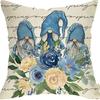 Plant and Flower Hydrangea Printed Linen Pillowcase Home Sofa Living Room Bedroom Pillowcase