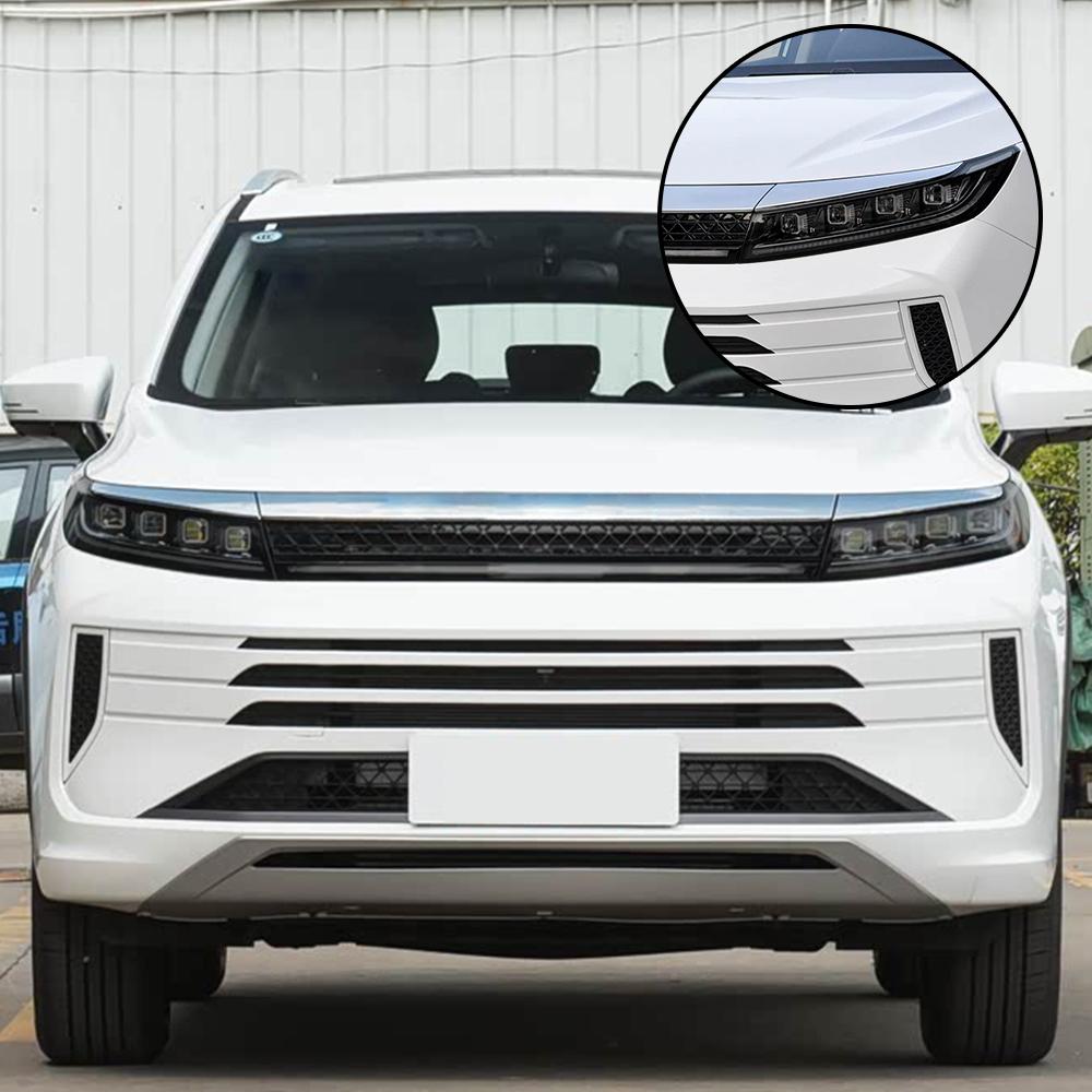 Premium High-Gloss Smoke Black TPU Car Headlight Protection Film for Exeed LX 2019-2026 Pre-Cut PPF Anti-Scratch Vinyl Kit