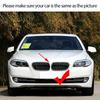 For BMW 5 Series F10 F11 M5 2011 2012 2013 2014 2015 2016 LED White Light Gloss Black Car Kidney Bumper Hood Grilles Replacement