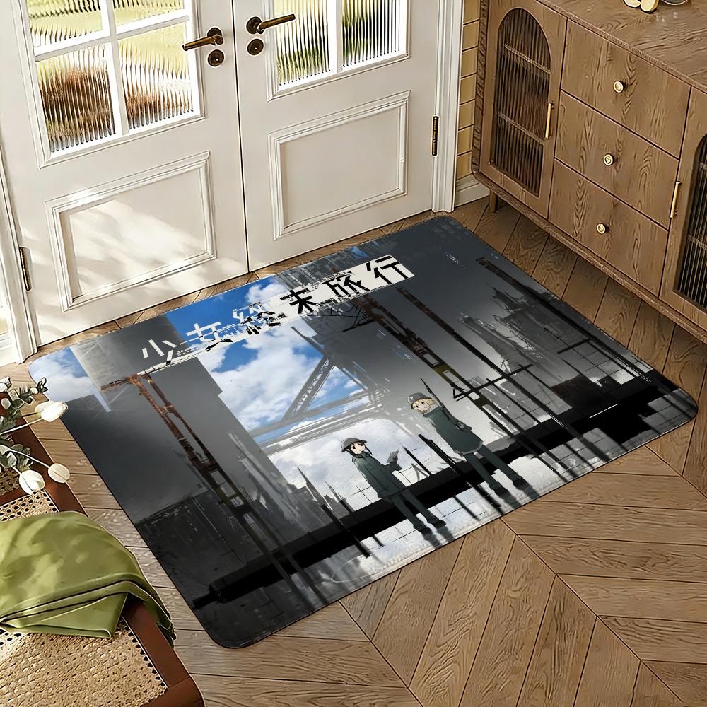 Girls Last Tour Floor Mat Soft Thickened Absorbent Non-Slip Bedroom Living Room Door Mat Home Decor Flannel Rugs