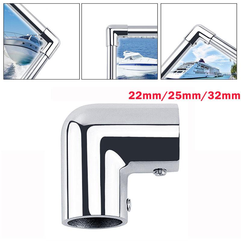 Cot țeavă 22mm 90 grade Oțel inoxidabil 316 lustruit Anticoroziune Fără crăpături Premium Conector țeavă cu 2 căi Cot Pentru magazine de haine Accesorii pentru casă