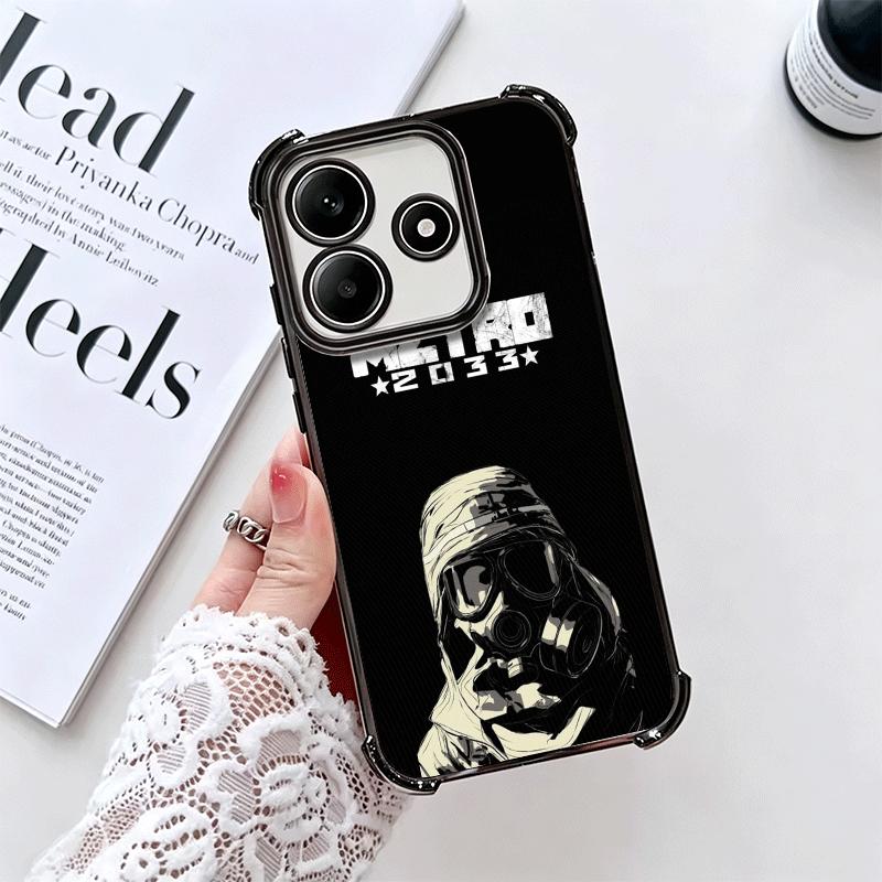 Metro 2033 Soft Phone Case For Xiaomi Redmi Note 14 15 Pro Plus 13 12 11S 11T 5G 10 9S 9 Plating Anti-Fall Fundas