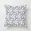Gray Geometric Printing Sofa Cushion Cover Pillowcase Home Decor Party Car Bedding