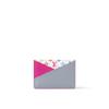 Louis Vuitton X Takashi Murakami Criss-Cross Letter Logo Color Block Design White Tricolor Leather Card Holder Women Accessories Rose M14091