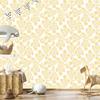 Wallpaper Flowers Cream and White, Cream Background for Living Room and Bedroom 50x1000
