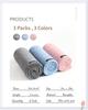 AIKAOS Microfiber Hair Towel Wrap for Women, 3 Pack 11 Inch X 28 Inch Super Absorbent Quick Dry Hair Turban, 2 Buttons Design for Women Wet Hair, C
