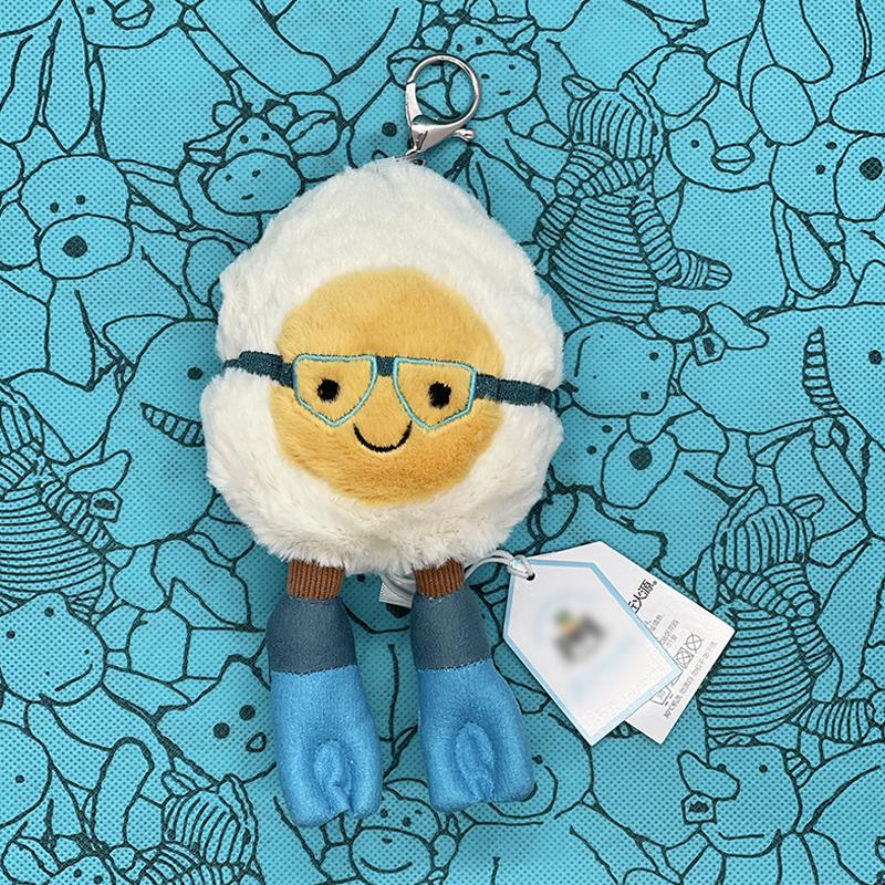 Jellyfish Plush Toys, Croissant Keychains, Marshmallow Plush ,Toys Black hole, avocado, Cherry, Sunflower Bag Charms
