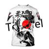 Moda Estiva Uomo Judo T-shirt Stampata 3D Manica Corta Street Casual Sport Fitness Arte Marziale Oversize Nuovi Top Girocollo