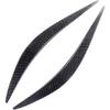 Car Headlight Eyebrow, Carbon Fiber Look Headlight Eyebrow Trim, Compatible for Infiniti Q50 Q60 2014-2019