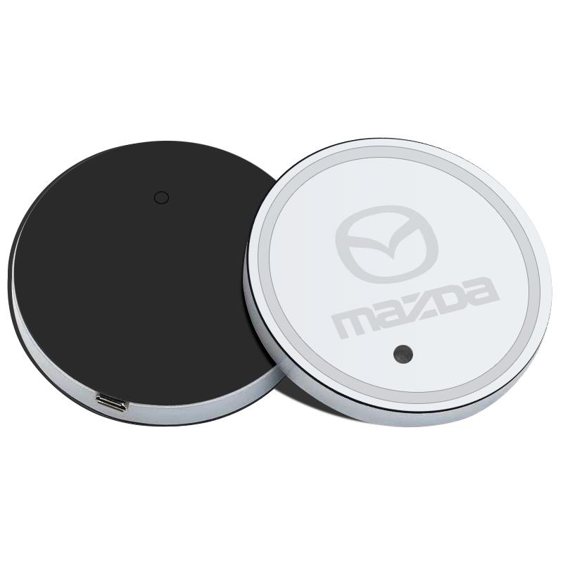 

2025 Hot 2PCS 7 Color Luminous Water Coaster Water Cup Non-Slip Mat For Mazda 2 3 5 6 Axela Atenza Speed 6 CX-3 CX-4 CX 5 CX-7 C