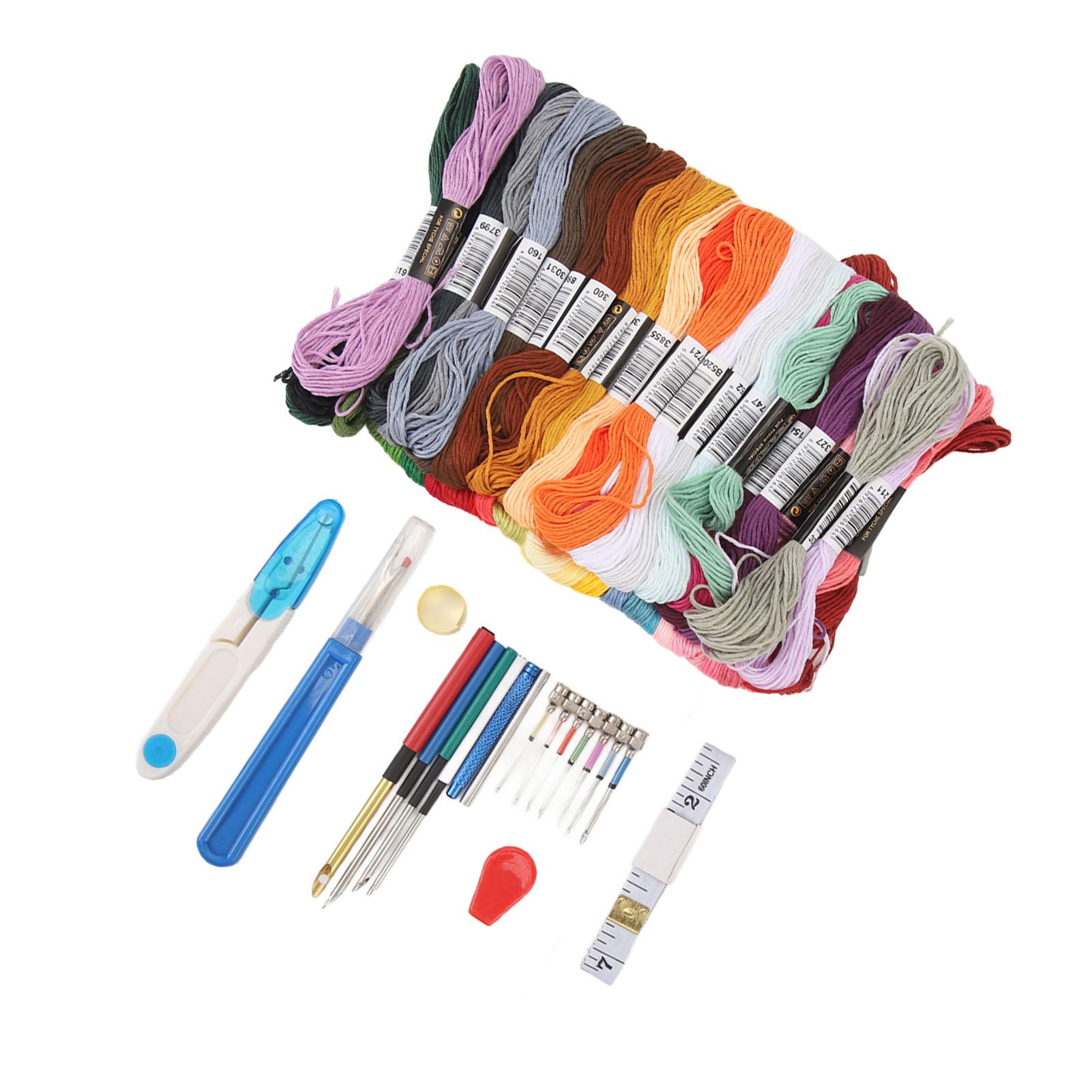 

Punch Needle Embroidery Kits Multipurpose Exquisite DIY Thread Sewing Kit for Beginners Adults