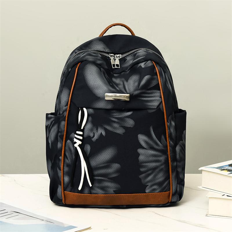 Women's Print Backpack Large Capacity Travel Backpack Lightweight Student Schoolbag