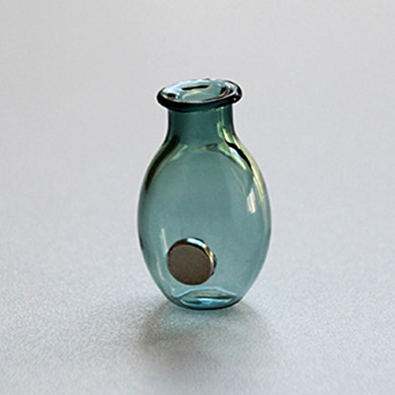 1PC Vase Magnet Mini Fridge Magnetic Vase Home Decoration Glass Refrigerator Sticker 3D 28x17mm