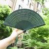Dream Lotus Mini Japanese-Style Handheld Full Bamboo Fan Hanfu Mamian Skirt Dance Qipao Portable Folding Fan Girl Group Folding Fan