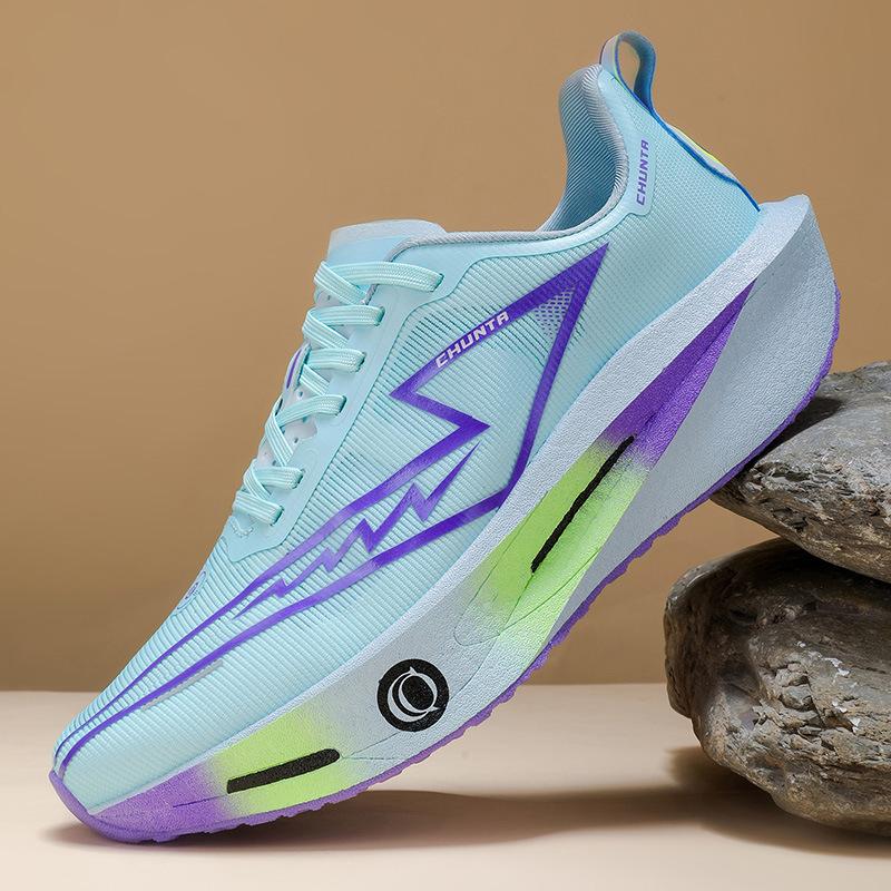 

Generation summer male and female students physical examination racing shoes single mesh breathable marathon carbon board sports shoes men s shoes 44