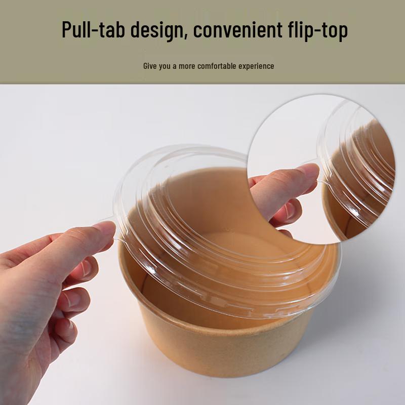 Churong Disposable Kraft Paper Takeaway Bowls