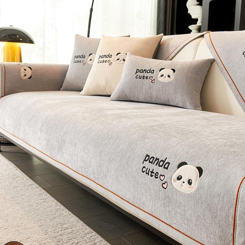 

Chenier sofa cushion 2025 new four-season universal seat cushion fixed non-slip leather sofa cover cover cloth towel 45 * 45cm pillow cover