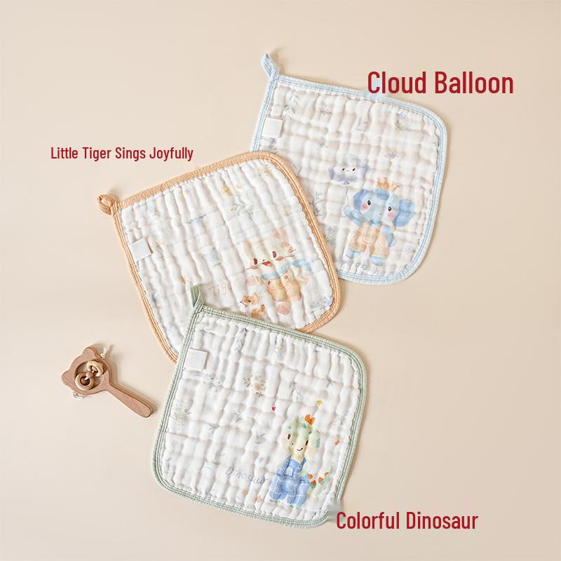 Soft Cotton Baby Face Washcloth & Hanging Bib