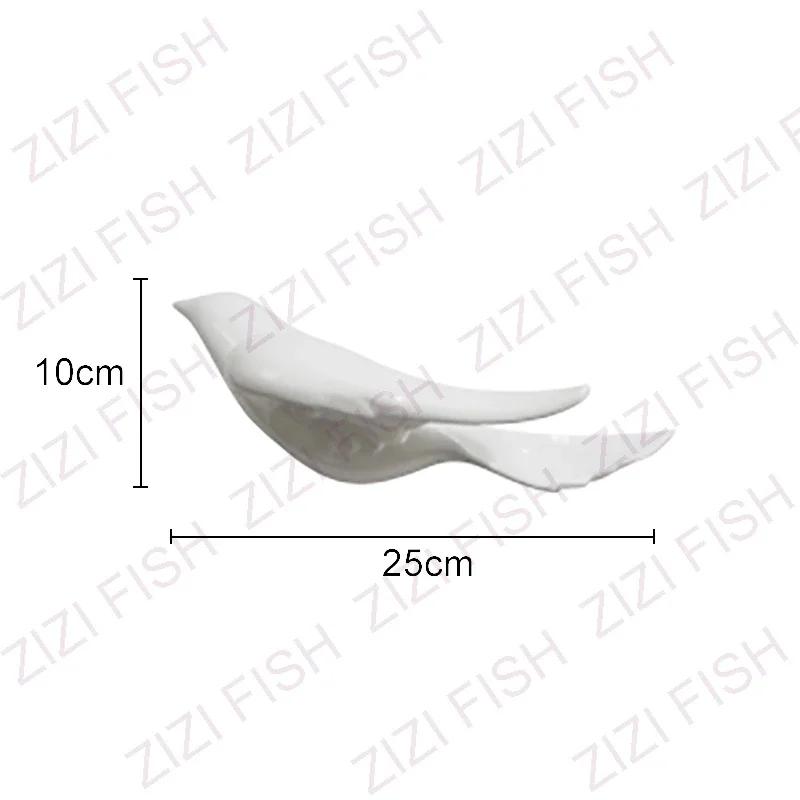 

Ceramic Pigeon Wall Hanging Ornaments Room Aesthetics Wall Decoration Suspension Abstract Dove Living Room Background Display