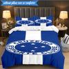 3PCS Cruzeiro Esporte Clube Printed Soft Bedding Set,Including 1pc Duvet Cover And 2pcs Pillowcases Perfect for Bedroom, Dormitory, Fan gift