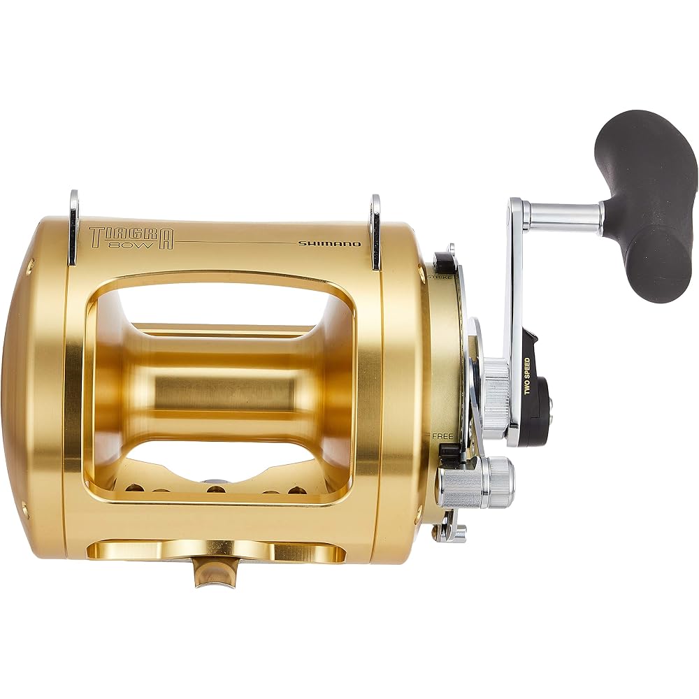 Shimano Tiagra 80WA Right Hand Baitcasting Reel for Trolling Tuna and Yellowtail Fishing