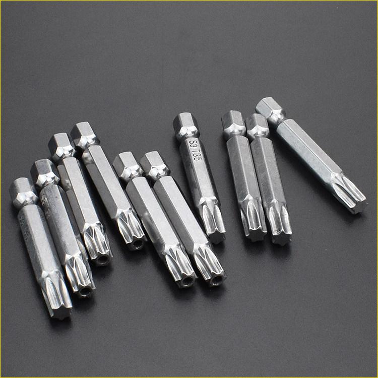 Mach S3 Hex Torx Screwdriver Bit with Center Hole & Strong Magnetic Tip
