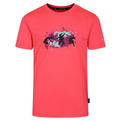 Dare 2B Camiseta con mono Amuse II para niños/niños 7-8 Years color rosa