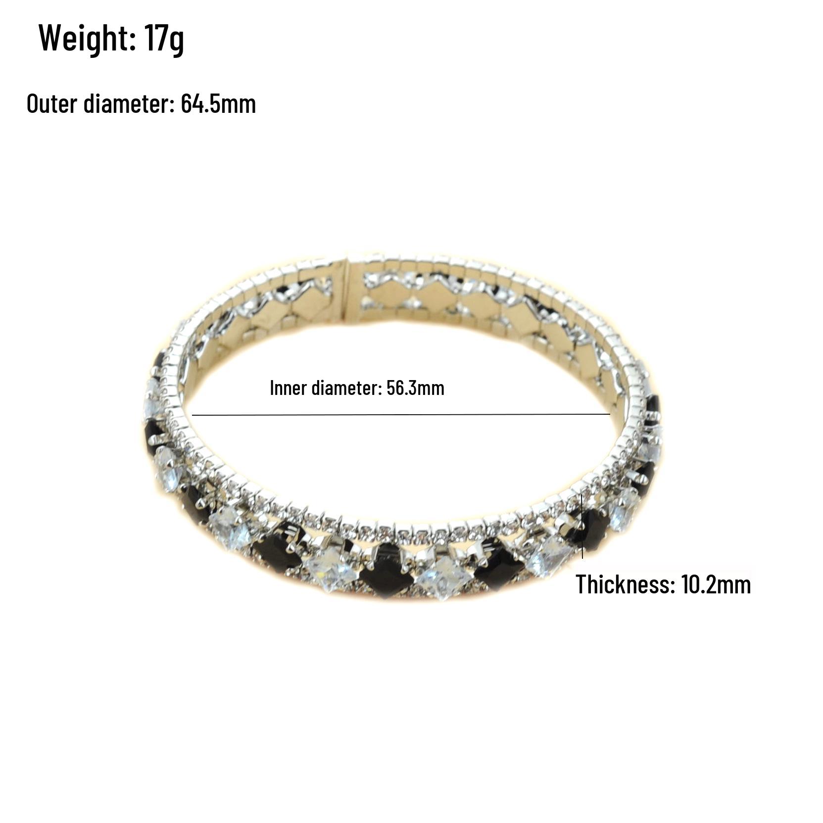 Trendy Copper Zircon Star Bracelet - Elegant Jewelry for Couples