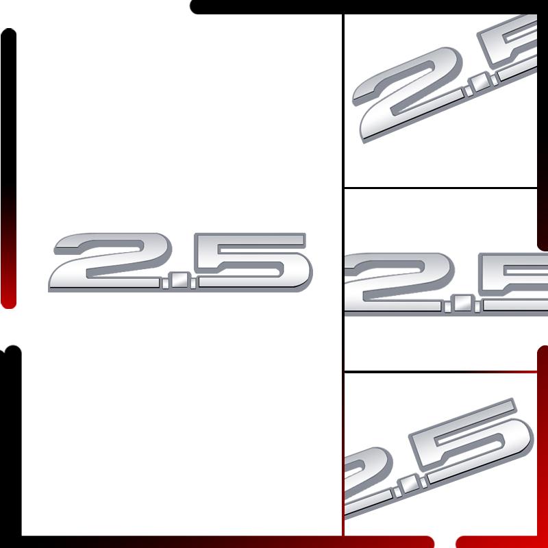 Metal Car Body 2.0 2.5 Red Emblem Badge 3D Sticker Tail Decals For Mazda MS Speed CX5 CX3 Atenza Axela MX5 M6 M3 Acceessories vzpgl12