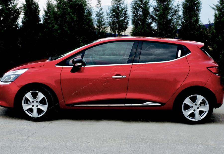 

Молдинг дверний З поглибленням (4 шт, нерж) для Renault Clio IV 2012-2019 рр.