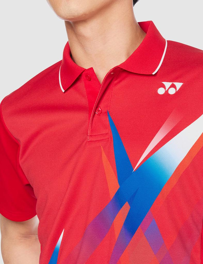 Yonex Short Sleeve Game Sunset Red Japan Size SS To Japanese Size Shirt, (496), (equivalent XS)